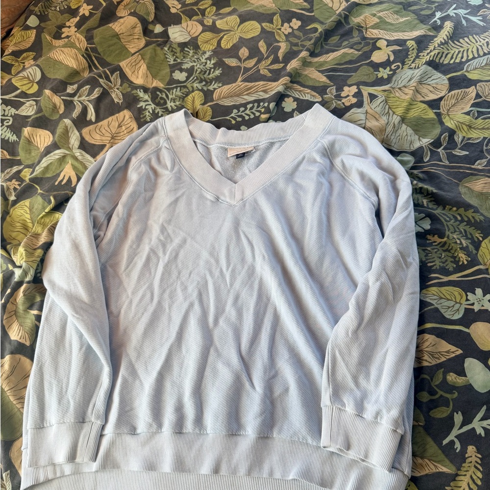 Target Women's Soft Blue V-Neck Sweater